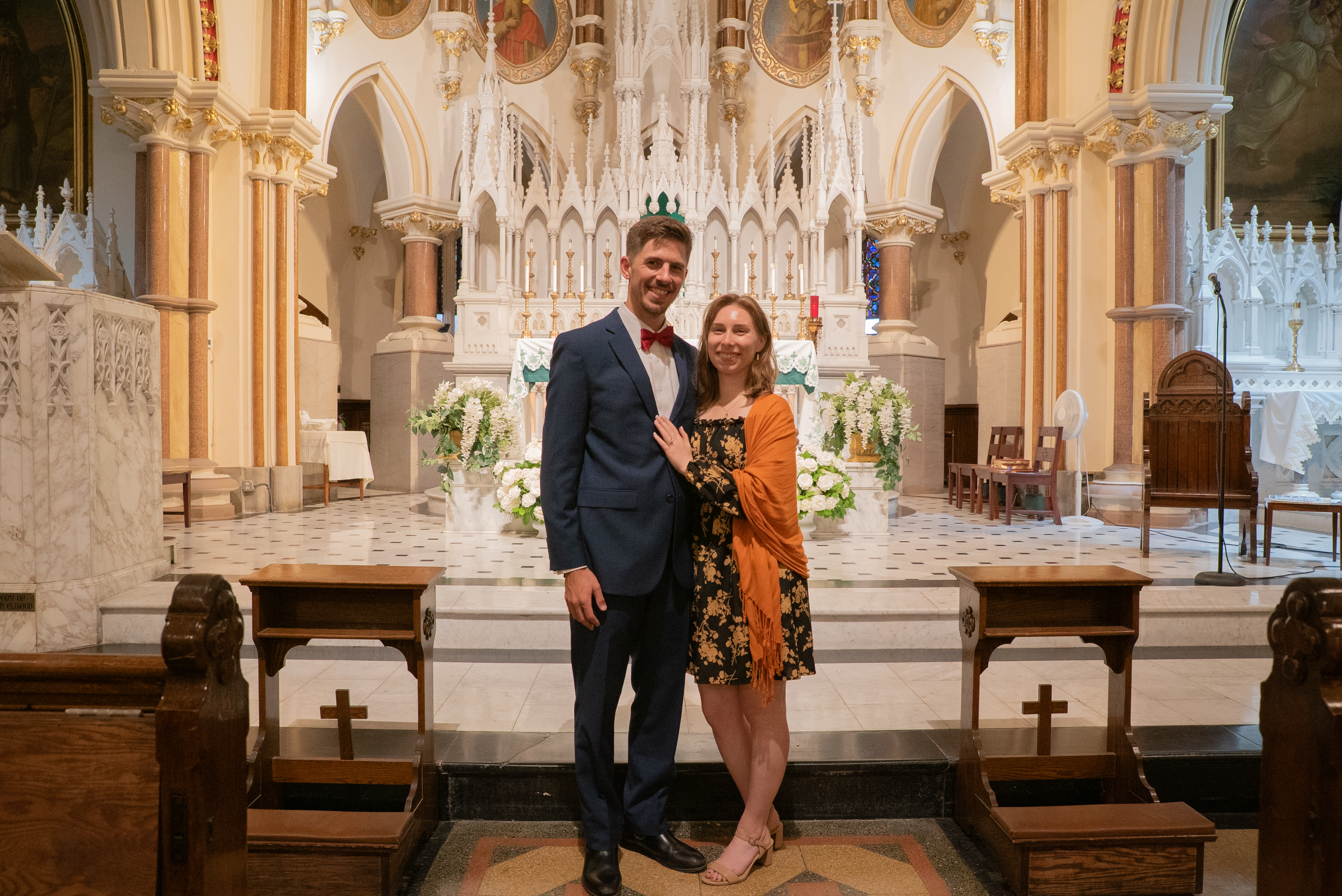 Jacob and Melissa at altar