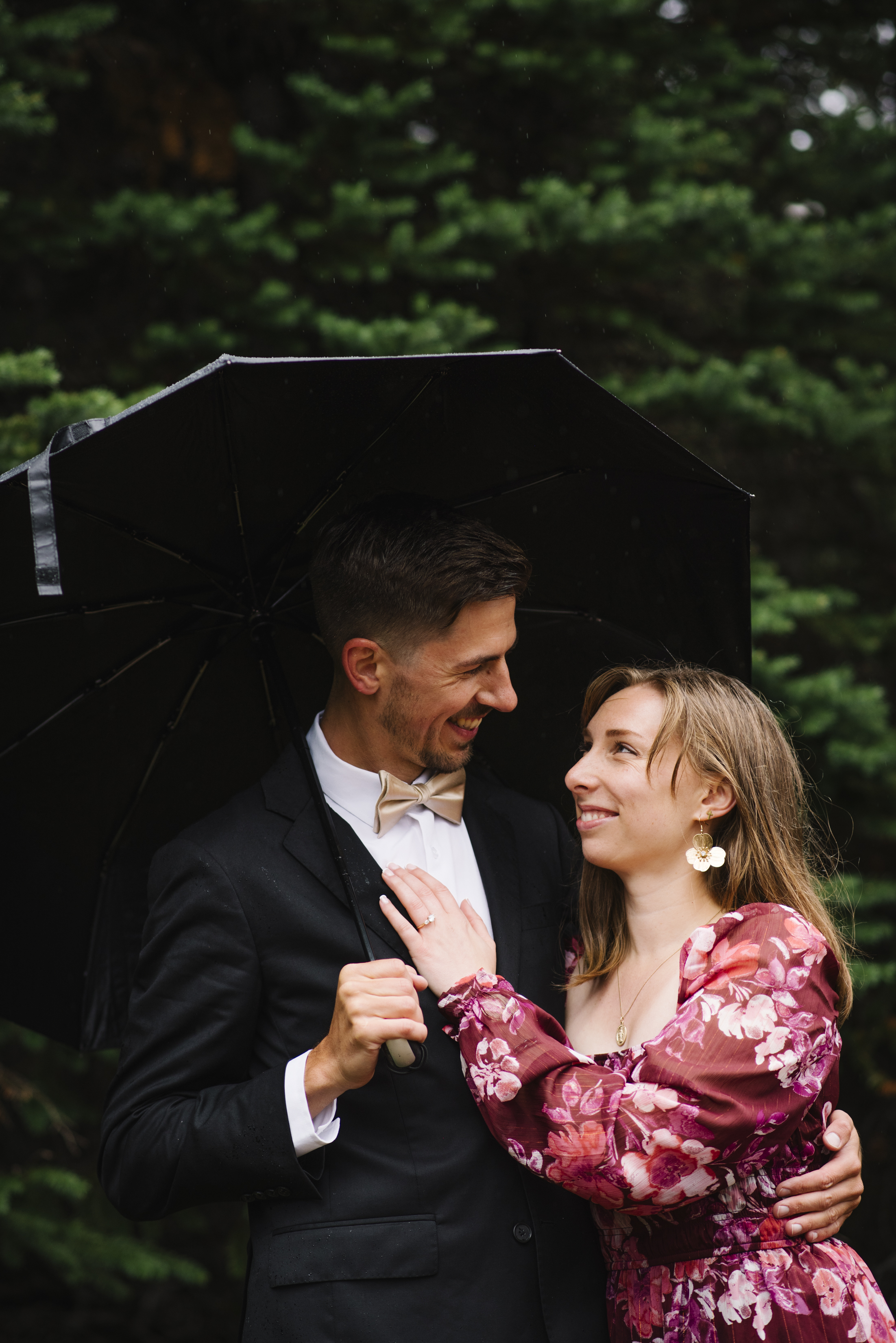 Rainy Engagement Shoot