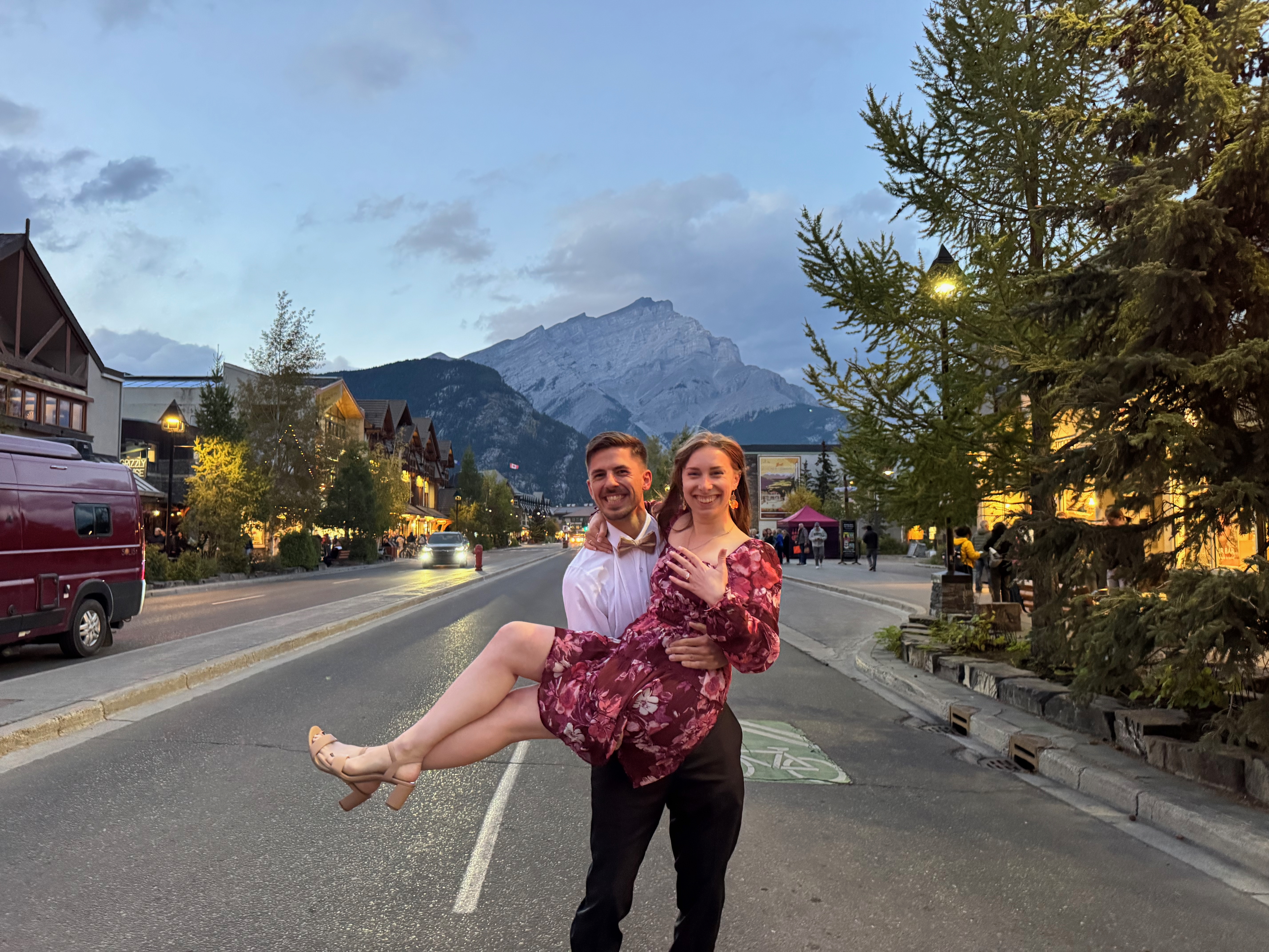 Celebrating in Banff